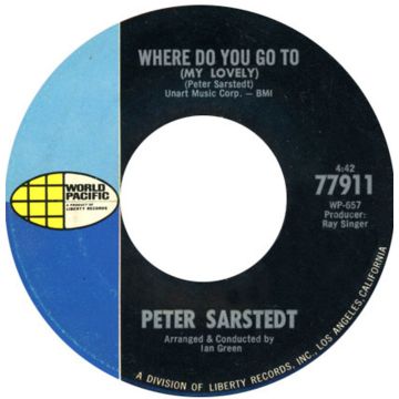 Single 45: Peter Sarstedt ‎– Where Do You Go To (My Lovely) / Morning Mountain
new old stock country vinyl 1969