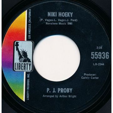 Single 45: P.J. Proby ‎– Niki Hoeky / Good Things Are Coming My Way