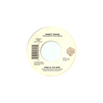 Single 45: Randy Travis ‎– Wind In The Wire / Down At The Old Corral