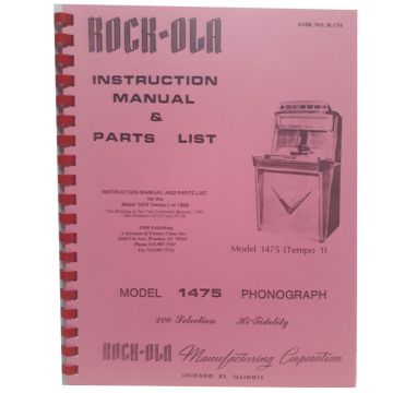 Rock-Ola Model 1475 Tempo I Instructie Manual En Onderdelen Lijst