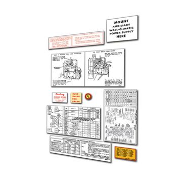 Seeburg VL200 Papieren Decal Set Inserts