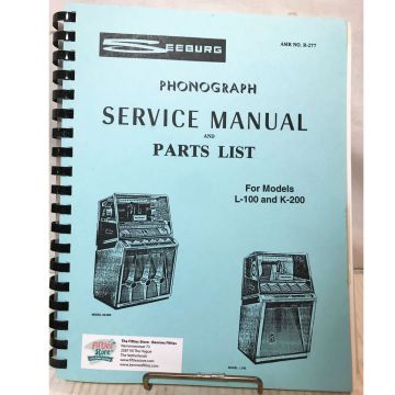 Service Manual & Parts List Seeburg Jukebox Model L-100 & K-200 