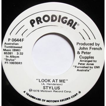 Vinyl Single 45: Stylus ‎– Look At Me / Look At Me
New old stock promo vinyl/ Funk - Soul 1978