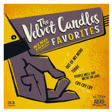 The Velvet Candles - Sing Their Favorites 7" EP 33/13 RPM Coloured Vinyl doo wop