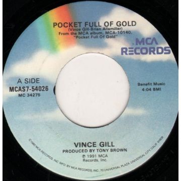 Single: Vince Gill ‎– Pocket Full Of Gold / A Little Left Over